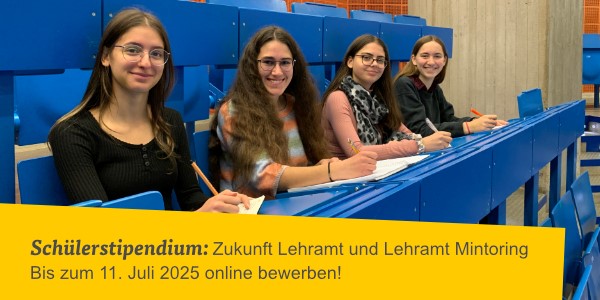 Stipendium als Unterstützung für den Weg ins Lehramtsstudium
